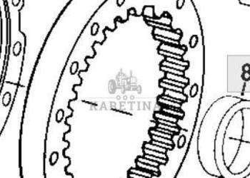 John Deere 8110 8210 8310 8410 Koło Koronowe Wieniec CZĘŚCI R157061