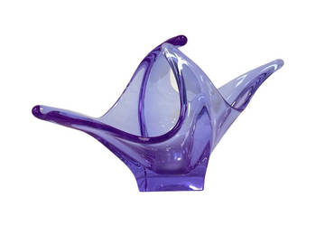 Misa, koszyk, szkło neodymowe, Zelezný Brod ZBS, proj. M. Klinger, Czechy