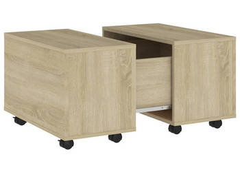 Stolik kawowy dąb sonoma 60x60x38 cm materiał drewnopochodny WM-806861