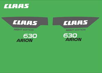 Naklejki Claas Arion 630 Night Edition i inne modele super mocne zamienniki