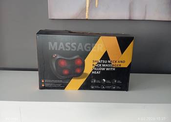 Masażer karku i pleców Shiatsu z funkcją podgrzewania (model JH-016). 