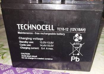 Akumulator żelowy 12v 18 ah