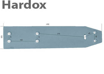 Płoza długa HARDOX 27510305/S WP-351 W do pługa RABEWERK