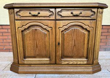 Komoda dębowa stylowa szafka bieliźniarka witryna kredens regał szafa