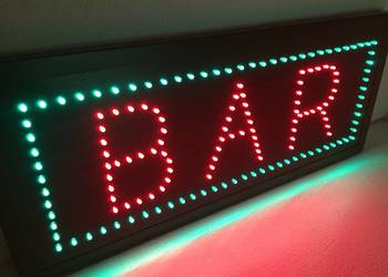 Neon szyld diodowy reklama BAR 60x25cm NOWA