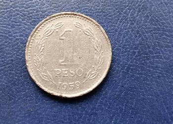 Stare monety 1 peso 1959 Argentyna