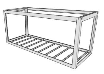 RAMA KONTENERA STALOWA SKRĘCANA Ocynkowana 6 x 3m
