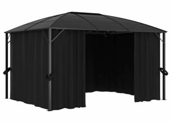 vidaXL Altana ogrodowa z zasłonami, 400x300x265 cm(SKU:48601)