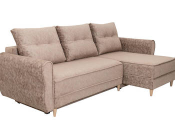 Narożnik Tapicerowany Beżowy Glamour