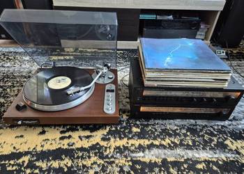 Gramofon ADAM GS424, wzmacniacz WS442 Tuner AS642 plus 25 świetnych winyli!