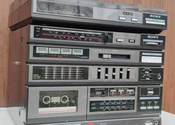 Sony xo-700 wieża z lat 80 + gramofon korektor deck aux vintage retro
