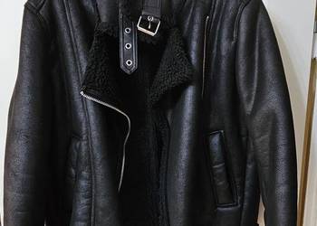 Kożuch H&M XL/L SKÓRZANY piękny fason jak nowy nie zara, Reserved,mohito,gu