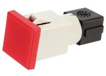 Kontrolka kwadratowa, 12/24V czerwona przykręcana 22.5x22.5 mm Cobo 094500…