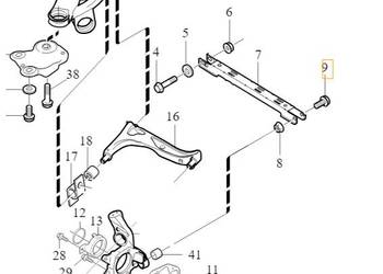 VOLVO XC90 I oryginalna śruba wahacza tył 982845OE