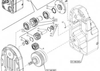 New Holland T6070 Koło zębate 23t 47489205