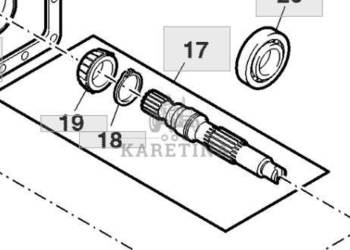 John Deere 9780CTS 9780i CTS 2005rok Wałek Pompy Hydrostatycznej AZ56794