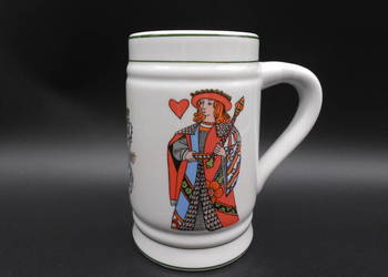 Kufel do Piwa Lippelsdorf z motywami kart do gry