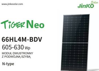 Panel fotowoltaiczny Jinko JKM615N-66HL4M-BDV bifacjal, srebrna rama