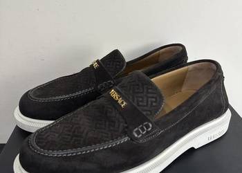 Mokasyny/Loafersy Versace Giuliano Suede Loafers 1017591
