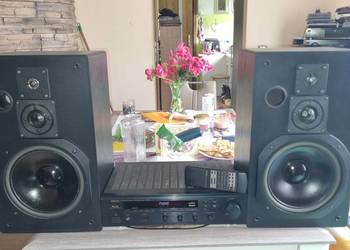 Amplituner Denon DRA-455 RDS z pilotem plus kolumny Siemens RL 380 4 Made i