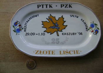 Starocie z PRL - SPORT PTTK = Spływ Kajakowy 1994r. półmisek pamiątkowy