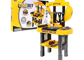 Warsztat majsterkowicza stół narzędziowy dla dzeci z narzędziami 23 elemen…