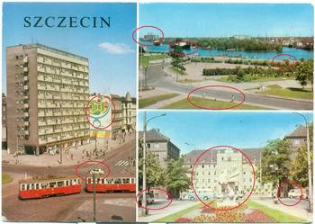 Szczecin Aleja Wyzwolenia Port Rzeźba Gryfa Pomorskiego