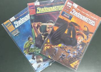 Shadowmasters - 3 komiksy Marvel USA 1989 Shadowmasters - 3 komiksy Marvel USA 1989