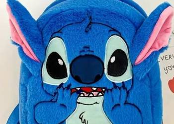 Plecak pluszowy dla dzieci | STITCH | Niebieski| AS