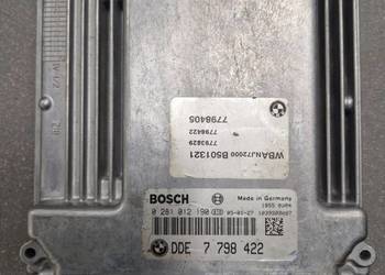 sterownik silnika ECU BMW E60 2.0 DDE7798422 0281012190