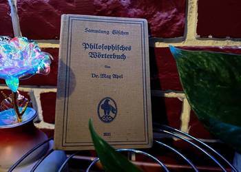 Stary Słownik Filozoficzny: "Philosophisches Wörterbuch" - Dr. Max Apel (19