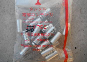 CS45 100/20V Matsushita Japan tantalum capacitor N.O.S.