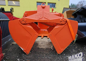 Czerpak hydrauliczny łyżka chwytak 140x80x50 siłownik i oczka na zawiesia