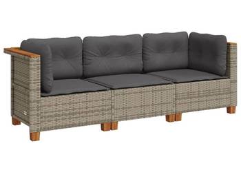 vidaXL 3-osobowa sofa ogrodowa z poduszkami(SKU:365918)