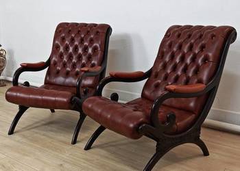 Dwa fotele chesterfield