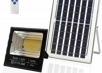 Lampy Solarne do Użytku na Zewnątrz 353LED-100W-8Ah + Panel fotowoltaiczny