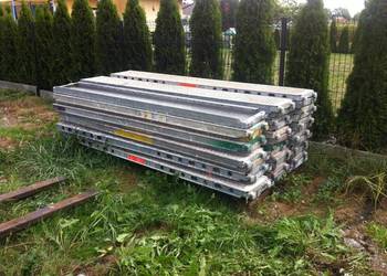 Rusztowanie 37,52m2 używane, szczytowe 7,71x6,2 m podest stalowy 2,57m