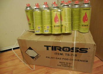 Kartusze gazowe Tiross 28 x 400 ml kuchenka gaz ogród działka nabój