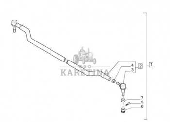 New Holland T6010 T6090 T6070 Zesp drazka kier pop m24 x 1.5mm id x 1597mm…