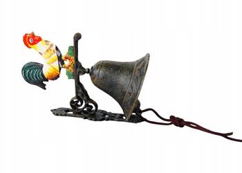 Żeliwny dzwonek kogut kolorowy żeliwo alarm Żeliwny dzwonek kogut kolorowy żeliwo alarm