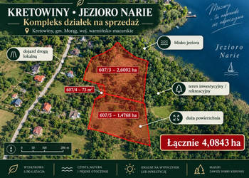 Mazury | Kretowiny | kompleks 4,0843 ha przy Jeziorze Narie | inwestycja /…