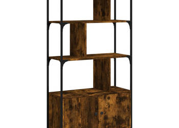 Biblioteczka z drzwiczkami przydymiony dąb 765x30x1545 cm WM-833350