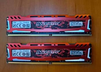 Pamięći RAM DDR4 16GB (2X8GB) 2400MHz Crucial Ballistix Sport LT CL16