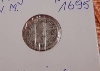 moneta srebrna Wolnego Miasta Augsburg z 1695