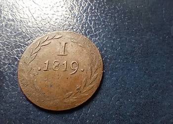 Stare monety 1 fenig 1819 Niemcy