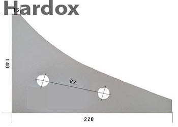 Płoza przednia HARDOX 929101050/L części do pługa POTTINGER