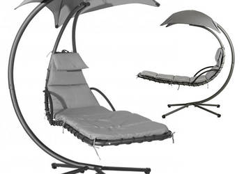 Leżanka huśtawka ogrodowa hamak fotel wiszący kosz szara MultiGarden