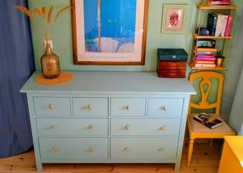 Komoda IKEA HEMNES drewniana ręcznie malowana Hamptons coastal