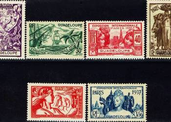 GWADELUPA 1937-kompletna seria.Gratis wysyłka!