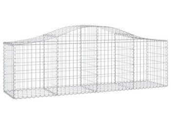Kosze gabionowe 7 szt 200x50x60/80 cm galwanizowane żelazo WM-3145603